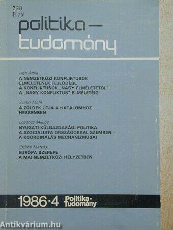 Politika-tudomány 1986/4.