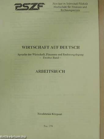 Wirtschaft auf Deutsch 2 - Arbeitsbuch