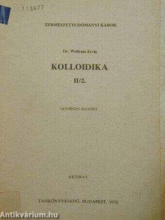 Kolloidika II/2. 