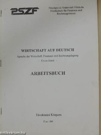 Wirtschaft auf Deutsch 1 - Arbeitsbuch