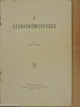 A szabadkőmüvesség