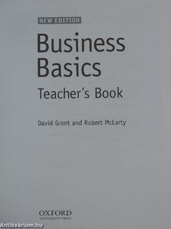 Business Basics - Teacher's Book