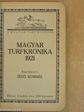 Magyar turfkrónika 1921