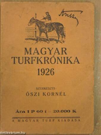 Magyar turfkrónika 1926