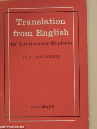 Translation from English for Intermediate Students
