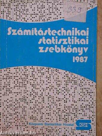 Számítástechnikai statisztikai zsebkönyv 1987
