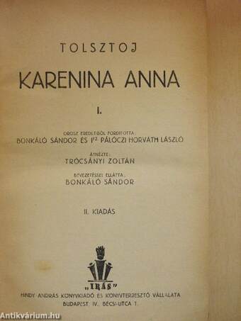 Karenina Anna I-IV.