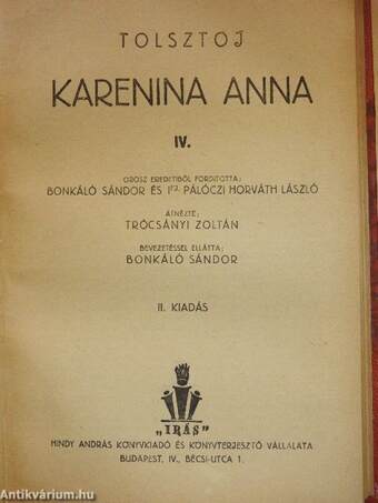 Karenina Anna I-IV.