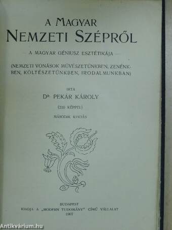 A magyar nemzeti szépről