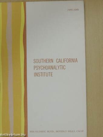 Southern California Psychoanalytic Institute 1968-1969