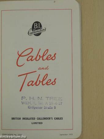 Cables and Tables