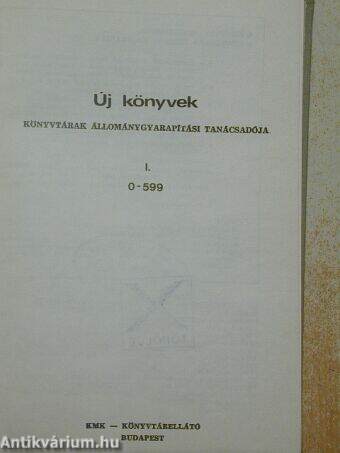 Új könyvek 1985. I.