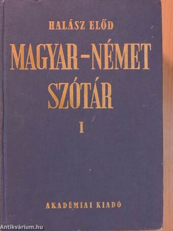 Magyar-német szótár I-II.