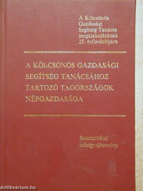 A Kölcsönös Gazdasági Segítség Tanácsához tartozó tagországok népgazdasága