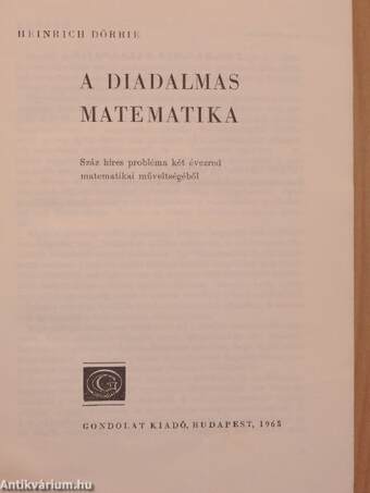 A diadalmas matematika