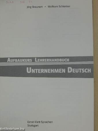 Unternehmen Deutsch - Aufbaukurs Lehrerhandbuch