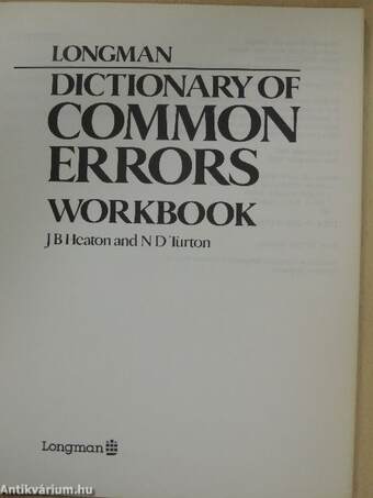 Longman Dictionary of Common Errors - Workbook