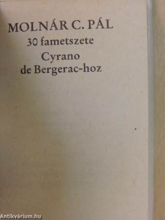 Molnár C. Pál 30 fametszete Cyrano de Bergerac-hoz (minikönyv)