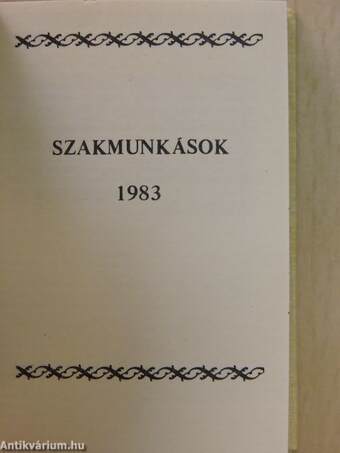 Szakmunkások 1983 (minikönyv)