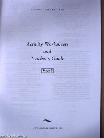 Activity Worksheets and Teacher's Guide Stage 3