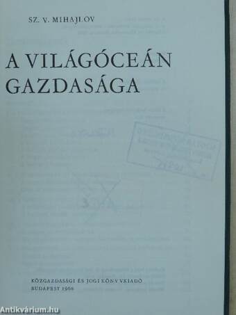 A világóceán gazdasága