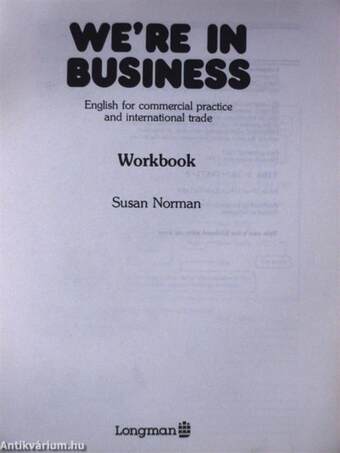 We're in Business - Workbook