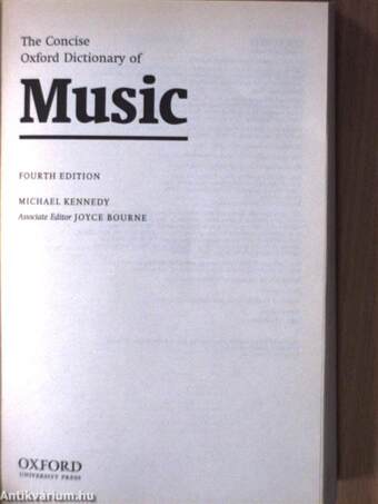 The Concise Oxford Dictionary of Music