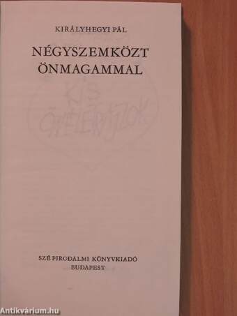 Négyszemközt önmagammal