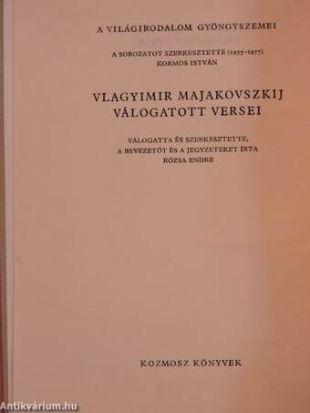 Vlagyimir Majakovszkij válogatott versei