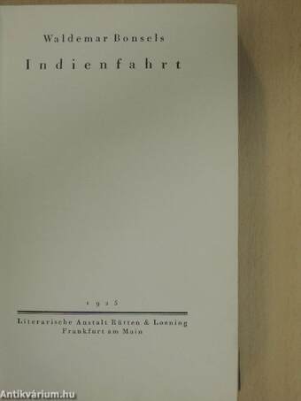 Indienfahrt