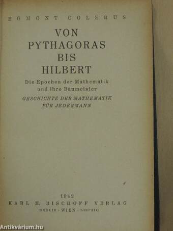 Von Pythagoras bis Hilbert