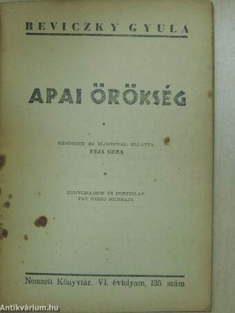 Apai örökség