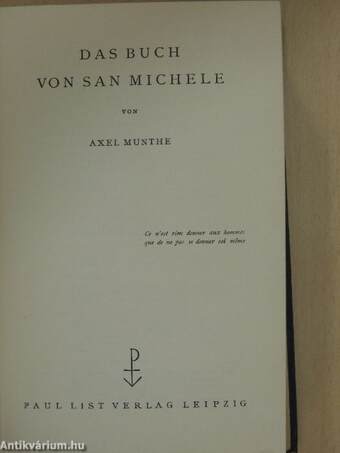 Das Buch von San Michele