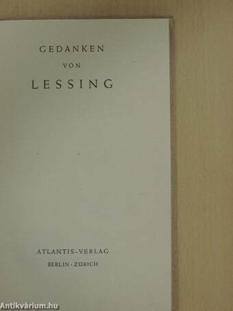 Gedanken von Lessing