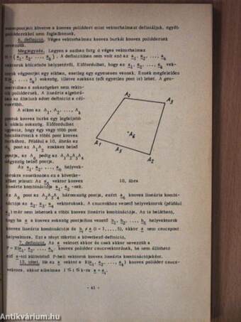 Lineáris algebra és geometria