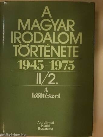 A magyar irodalom története 1945-1975. II/2.