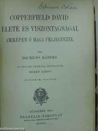 Copperfield Dávid élete és viszontagságai