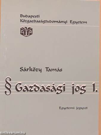 Gazdasági jog I.