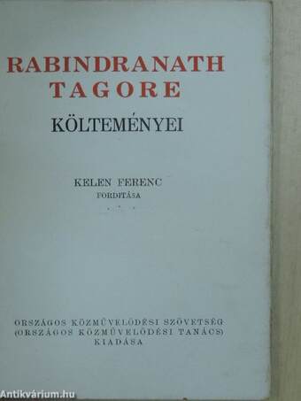 Rabindranath Tagore költeményei