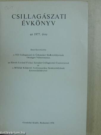 Csillagászati Évkönyv 1977