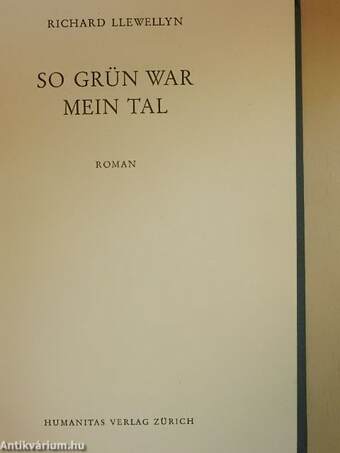 So grün war mein tal