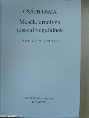 Mesék, amelyek rosszul végződnek