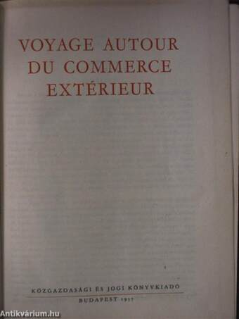 Voyage autour du commerce extérieur