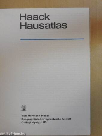 Haack Hausatlas