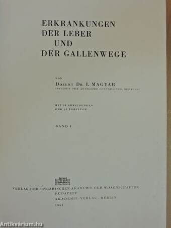 Erkrankungen der Leber und der Gallenwege I-II.