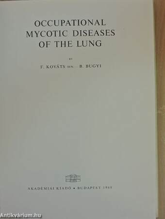 Occupational Mycotic Diseases of the Lung