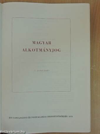 Magyar alkotmányjog