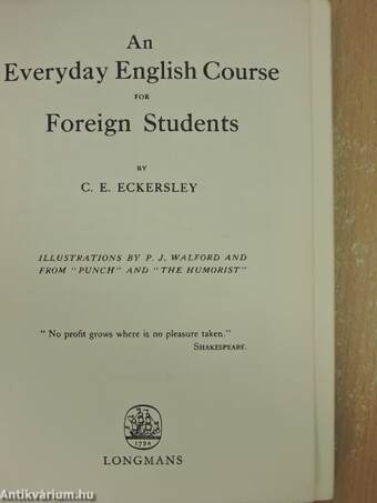 An Everyday English Course for foreign students