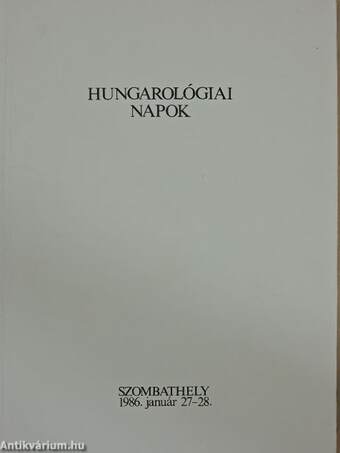 Hungarológiai napok