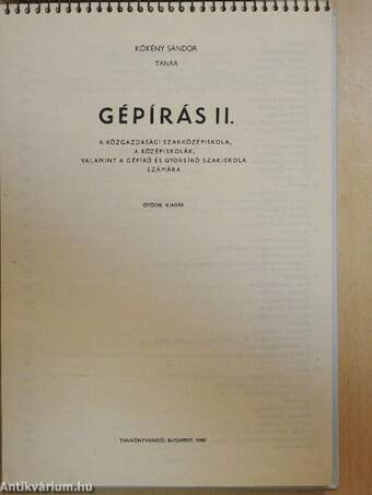 Gépírás II.